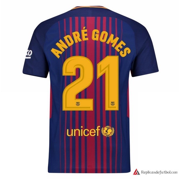 Camiseta Barcelona Primera equipación Andre Gomes 2017-2018